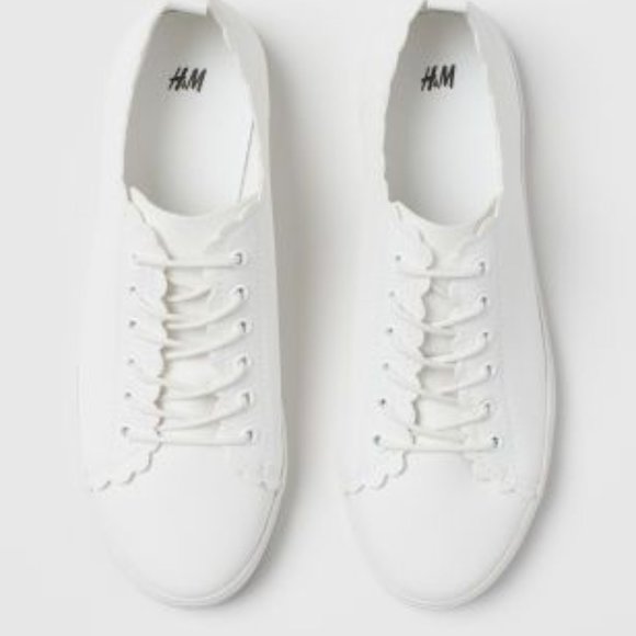 faux leather tennis shoes